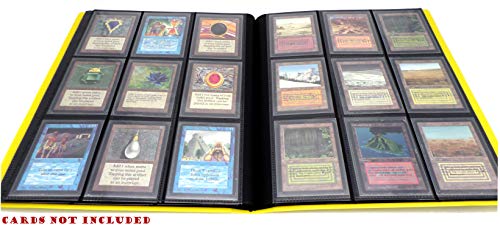 docsmagic.de Pro-Player 9-Pocket Album Yellow - 360 Card Binder - MTG - PKM - YGO - Álbum para Tarjetas Amarillo