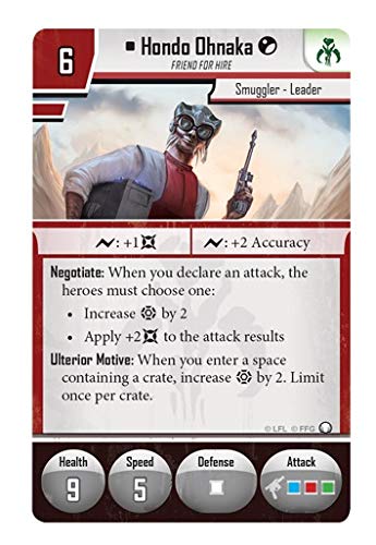 Fantasy Flight Games FFGSWI58 Hondo Ohnaka Villain Pack: Star Wars Imperial Assault, Multicolor