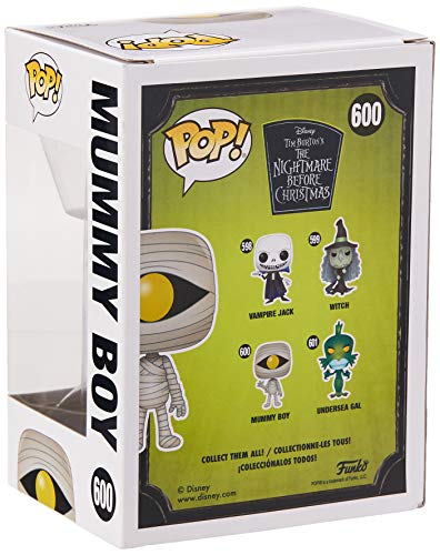 Funko- Pop Figura De Vinil: Disney: Nightmare Before Christmas-Mummy Boy Coleccionable, Multicolor, Talla única (42674)