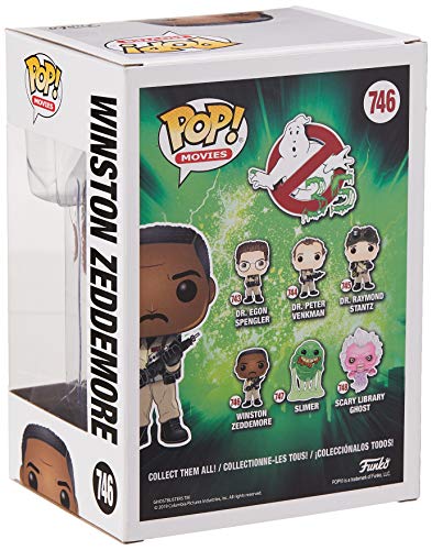 Funko- Pop Vinilo: Ghostbusters: Winston Zeddemore Figura Coleccionable, Multicolor, Estándar (39337)