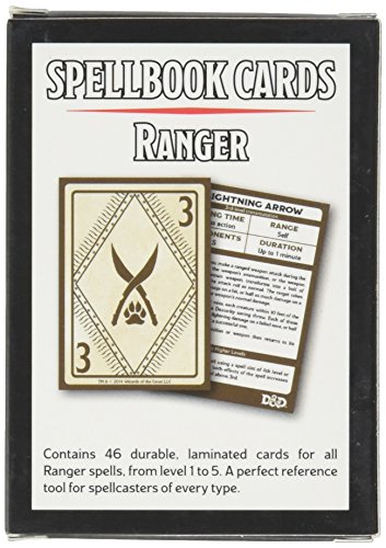 GaleForce nine 73920 D & D: Tarjetas de Libro de hechizos: Ranger Cubierta