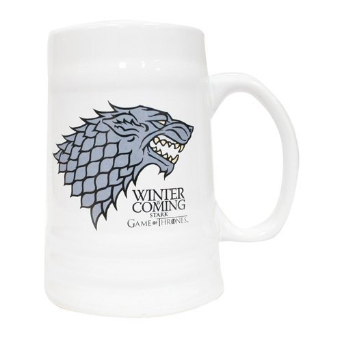 Game of Thrones SDTSDT27362 - Jarra cerámica con diseño Winter Is Coming Stark (SD Toys SDTSDT27362) - Jarra Cerámica Winter is Coming Stark