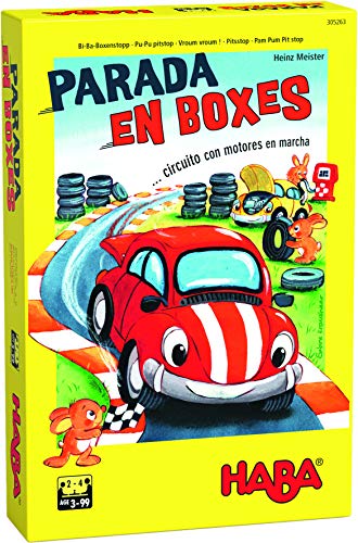 Haba Juego de Mesa Parada en Boxes-ESP, Multicolor (H305263)