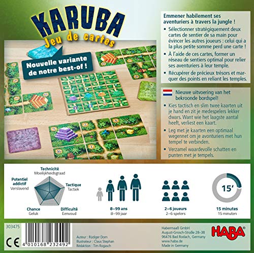 HABA- Karuba - Juego de Cartas 303475, Colorido