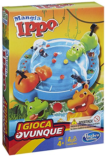 Hasbro Gaming - Tragabolas, Juego de Viaje (versión en Italiano)