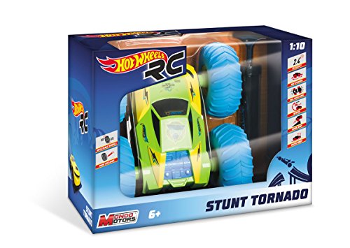 HOT WHEELS – R/C COCHE 1:10 CON RUEDAS HINCHABLES STUNT TORNADO – CAR RC – (MONDO TOYS 63441)