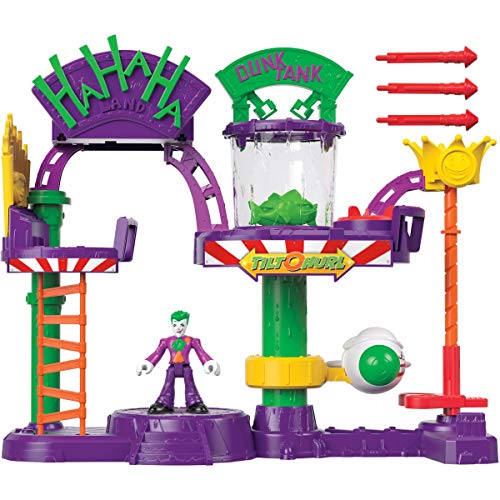 Imaginext - DC Super Friends Batman Fábrica de risas del Joker Juguetes niños +3 años (Mattel GBL26)