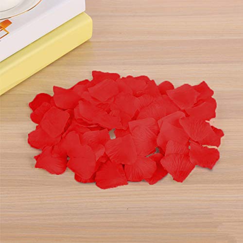 JJOnlineStore- 1000 Silk Rose Flower Petals Wedding Confetti Engagement Romantic Celebration Party Decoration (Red) by JJOnlineStore