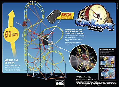 K'nex 41210 Thrill Rides. Clock Work Montaña Rusa con Motor. 305 Piezas. + 7 años. Ref