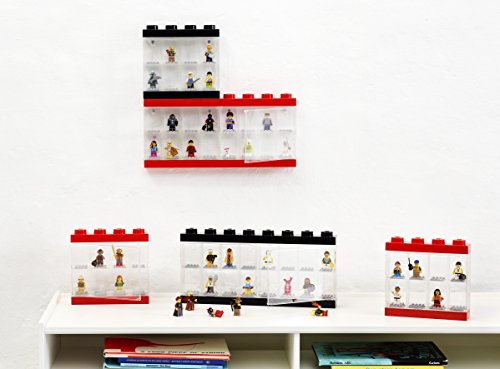 LEGO 4065 - Caja de almacenaje para minifiguras con diseño de ladrillo 16, color negro (Room Copenhagen)