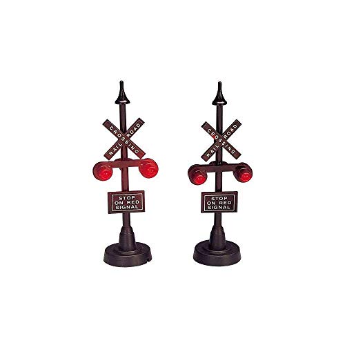 Lemax Set of 2 Railway Stop Lights by Lemax