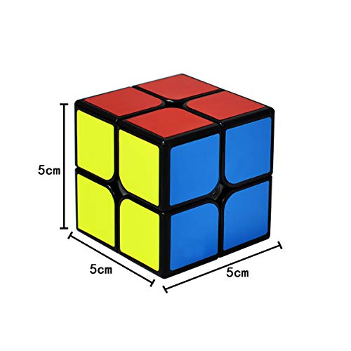 lunaoo Magic Cube 2x2 Speed Cube, Cubo Magico Puzzle 3D Rompecabezas Regalos de Juguetes para Niños y Adultos