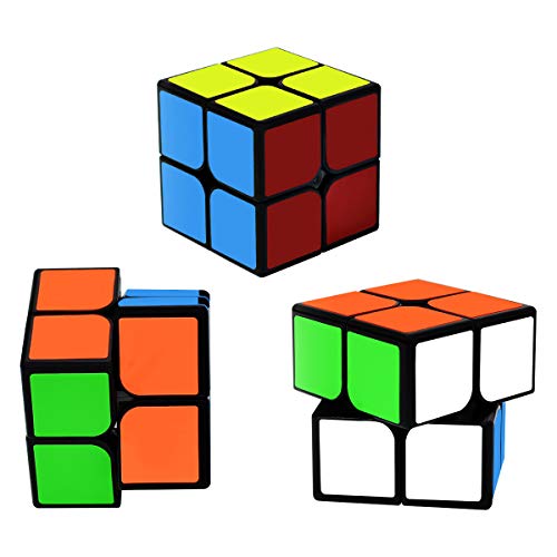 lunaoo Magic Cube 2x2 Speed Cube, Cubo Magico Puzzle 3D Rompecabezas Regalos de Juguetes para Niños y Adultos