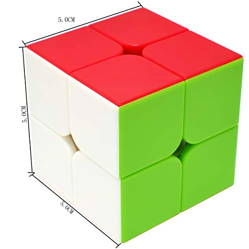 Maomaoyu Cubo Magico 2x2 2x2x2 Original Puzzle Cubo de la Velocidad Niños Juguetes Educativos, Stickerless