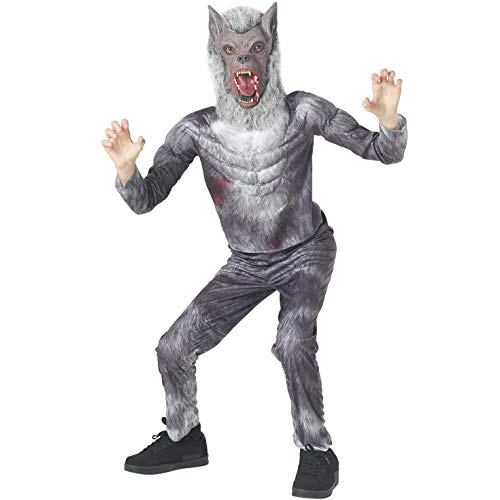 Morph Hombre Lobo Legendario Deluxe Disfraz - Grande - (9 - 11 años)