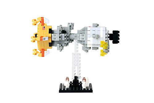 nanoblock Nano Bloque 14963 - Lunar Landing alunizaje, Rompecabezas 3D de Lugares para Ver, 230 Piezas, Nivel de dificultad 4, Muy Duro