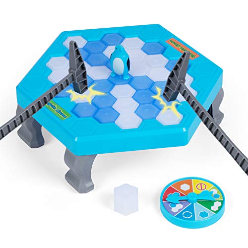 NEEGO Juego de Pingüinos Trampa de Pingüinos - Peligro de Pingüinos Desafío de Selección de Hielo Juego de Diversión Familiar para Niños Guardar la Trampa de Pingüinos Rompehielos Juego (Pequeño)