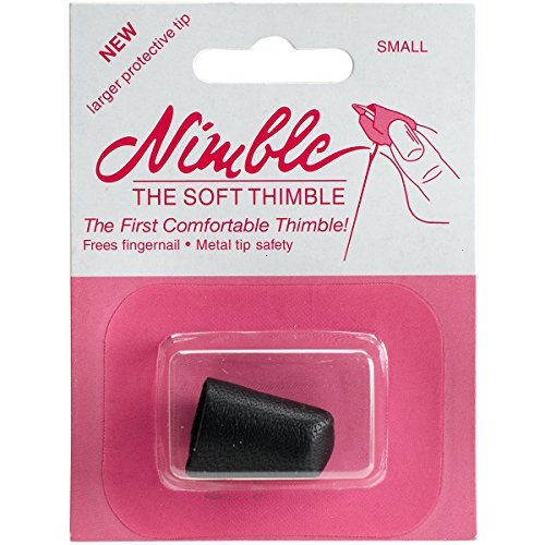 Nimble Thimble Small Piel con Punta de Metal, no aplicable, Multicolor, 1.93 x 7.56 x 10.029999999999999 cm