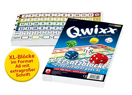 NSV - 4021 - QWIXX - XL - Bloques de substitución - Juego de Dados