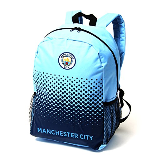 Oficial Equipo De Fútbol Ajustable Cremallera Bolsa Mochila Mochila (varios clubes a elegir.), Manchester City FC