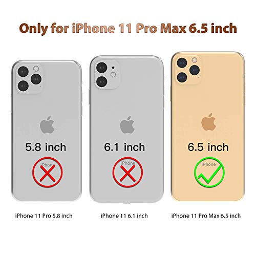 Oihxse Compatible con iPhone 11 Pro MAX Funda Silicona Transparente Suave Gel TPU Carcasa Ultra-Delgado Patrón Protector Caso para iPhone 11 Pro MAX 2019 Cover Bumper (Happy Helloween)