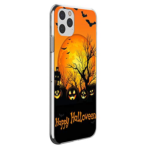 Oihxse Compatible con iPhone 11 Pro MAX Funda Silicona Transparente Suave Gel TPU Carcasa Ultra-Delgado Patrón Protector Caso para iPhone 11 Pro MAX 2019 Cover Bumper (Happy Helloween)