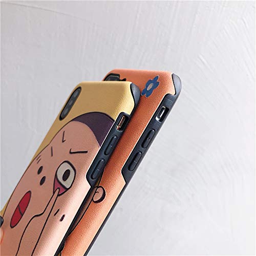 Oihxse Silicona Gel Suave Funda Compatible con Huawei Mate 20 Pro Blando Estuche Animados Creativo Pintura Simple de Alivio 3D Protectora Carcasa Teléfono Caso Bumper (Naranja)