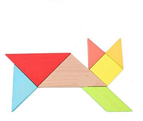 OJIN 7 UNIDS Madera Tangram Rompecabezas Rompecabezas Educativo Desarrollo Intelectual Juego Niños Juguete