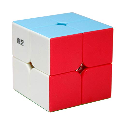 OJIN Qidi S 2x2 Magic Cube 2 Capas 2x2x2 Cube Speed Puzzle Cube Suave Giro Juguete de Cubo (Sin Etiqueta)