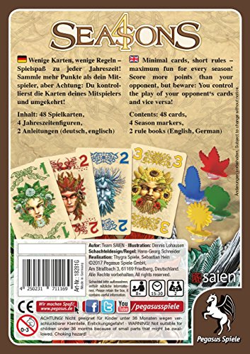 Pegasus Juegos 18281 g 4 Seasons, Juego de Cartas