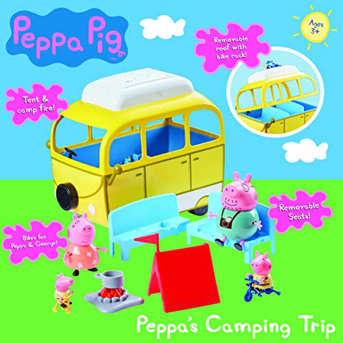 Peppa Pig 6922 Camping Trip PLAYSET, Multi Juego DE Viaje, Multicolor, 0 (Character Options 06922)