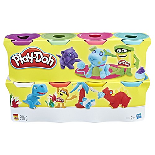 Play Doh Pack de 8 botes, multicolor (Hasbro C3899EU4) , color/modelo surtido