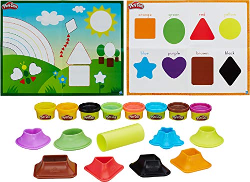 Play-Doh Play-Doh-HAS-B3404-0000 aprende Colores y Formas, Multicolor (Hasbro B3404)