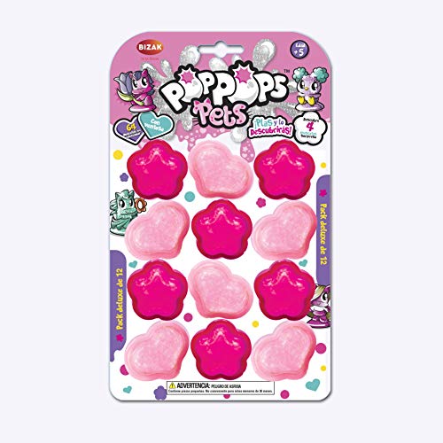 Pop Pops Pets - Pack Deluxe 12 Burbujas (Bizak 63273002) , color/modelo surtido