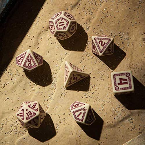 Q-Workshop QWORQU87 RuneQuest - Juego de 7 Dientes, Multicolor