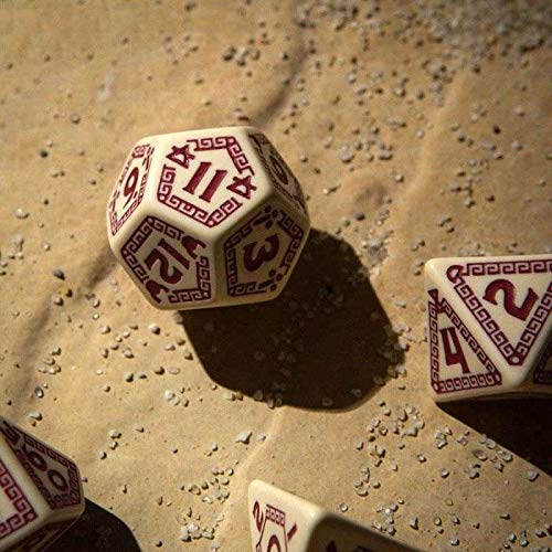 Q-Workshop QWORQU87 RuneQuest - Juego de 7 Dientes, Multicolor