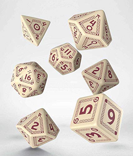 Q-Workshop QWORQU87 RuneQuest - Juego de 7 Dientes, Multicolor