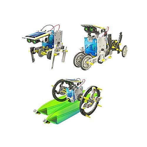 RCTecnic Kit de Robótica Solar Para Niños,13 Robots en 1, Kit de Construcción Robotica Educativa, Más de 80 Piezas Juguetes Educativos DIY Juguetes Baratos y Originales