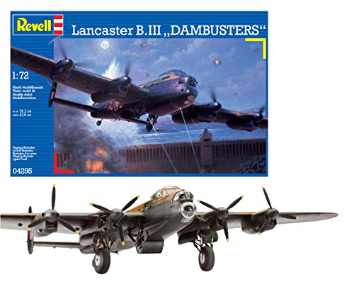 Revell Avro Lancaster B.III DAMBUSTERS, Kit de Modelo, Escala 1:72 (4295) (04295), Multicolor