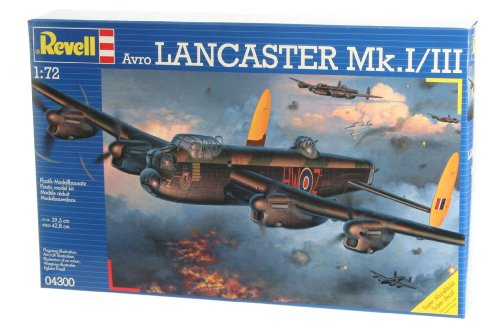 Revell Avro Lancaster MK.I/III, Kit de Modelo, Escala 1:72 (4300) (04300), Multicolor