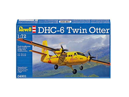 Revell Maqueta DHC-6 Twin Otter, Kit Modello, Escala 1:72 (4901) (04901), Multicolor