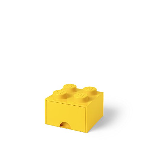 Room Copenhagen-Lego Ladrillo 4 pomos, 1 cajón, Caja de almacenaje apilable, 4,7 l 40051732