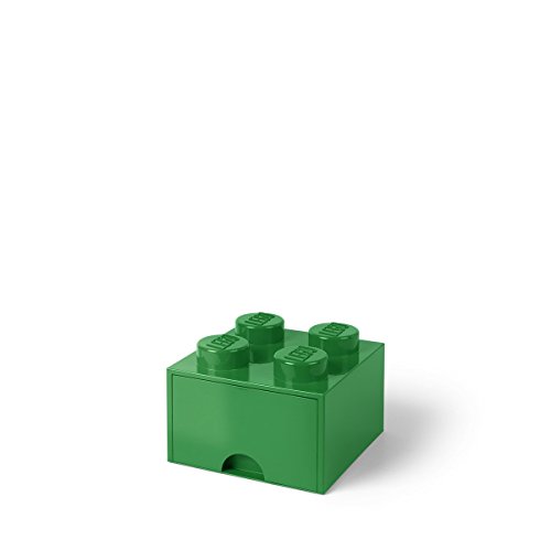 Room Copenhagen-Lego Ladrillo 4 pomos, 1 cajón, Caja de almacenaje apilable, 4,7 l 40051734