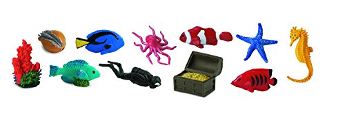 Safari Toob Plastic Miniatures In Toobs-Coral Reef