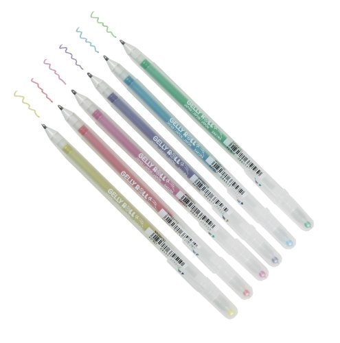 Sakura 37379 - Paquete de 5 bolígrafos de tinta de gel Gelly Roll de punta fina, Stardust 6-pc Galaxy, Unidad