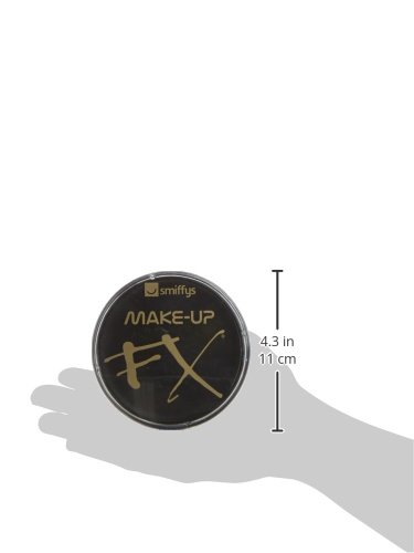 Smiffys Maquillaje FX Smiffy, Aqua Pintura Facial y de Cuerpo, Negro, 16ml, a Base de Agua