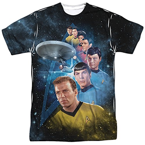 STAR TREK Among The Stars Adult T-Shirt White 2X