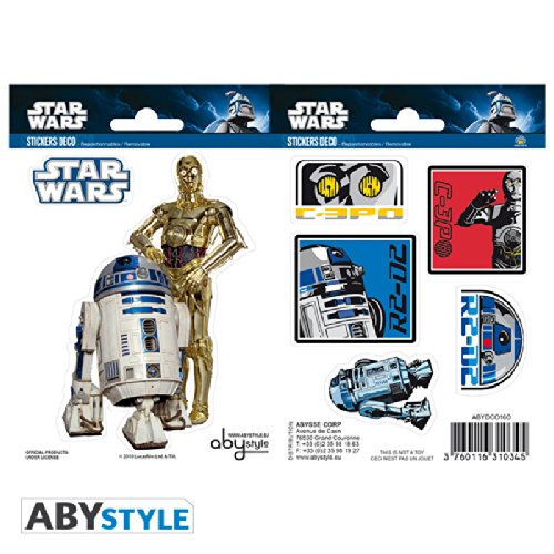 Star Wars ABYstyle r2d2/C3PO diseño (Multicolor)