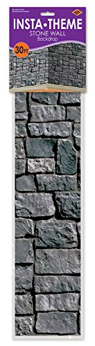 Stone Wall Backdrop Party Accessory (1 count) (1/Pkg)