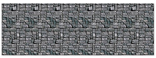 Stone Wall Backdrop Party Accessory (1 count) (1/Pkg)